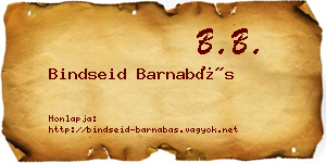 Bindseid Barnabás névjegykártya